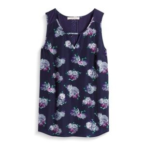 41 Hawthorn Liano Mixed Material Back Detail Top